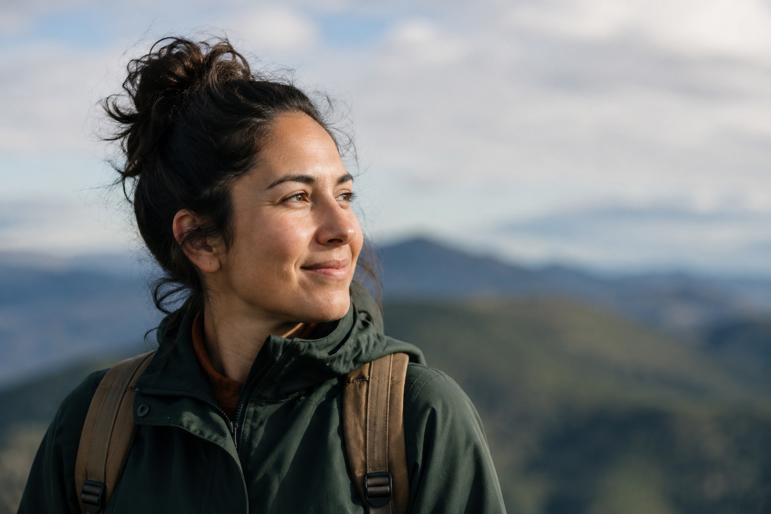 Woman smiling